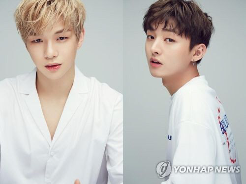 강다니엘과 윤지성(오른쪽)[MMO 제공]